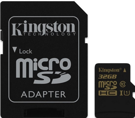 Карта памяти Kingston microSDHC 32Gb Class 10 UHS-I U1 (90/45/Mb/s) + ADP фото 1