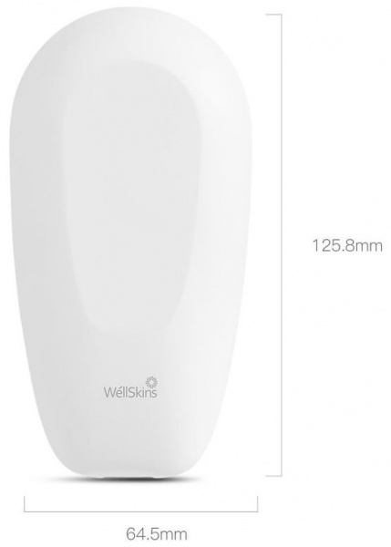 Расческа Xiaomi Wellskins Portable Negative Ion Hair Care Comb белая фото 2