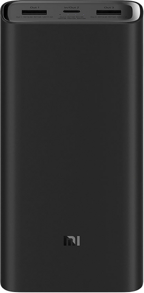 Внешний аккумулятор Xiaomi Mi Power Bank 3 Super Flash Charge 20000 mah 50W (PB2050ZM ), черный фото 1