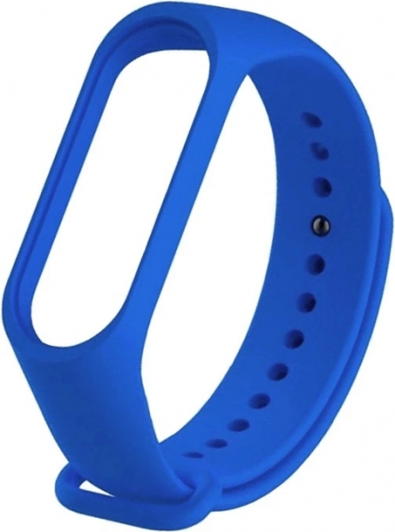 Ремешок силиконовый для Mi Band 5, синий фото 1