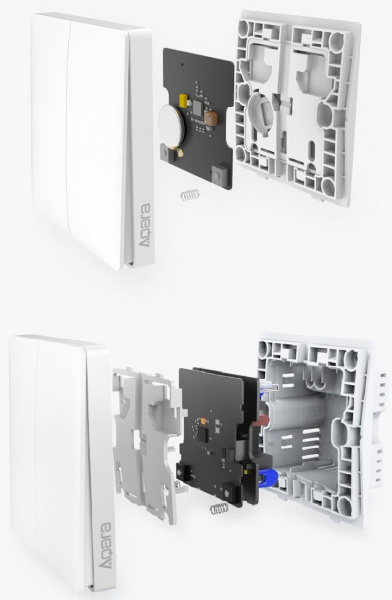 Умный выключатель Xiaomi Aqara Touch Edition (двойной) фото 2