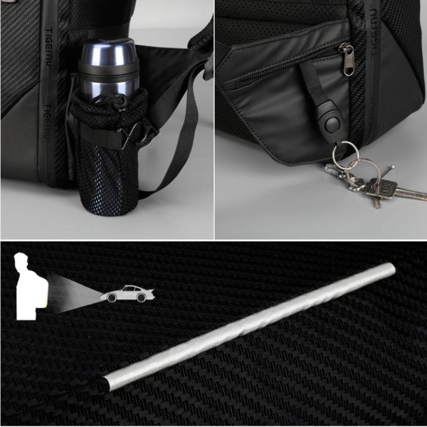Рюкзак для ноутбука Xiaomi 15.6" Tigernu T-B3655 черный фото 9