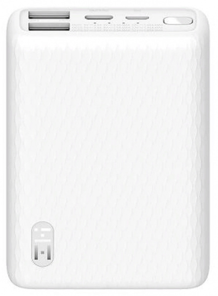 Внешний аккумулятор Xiaomi Mi Power Bank ZMI 10000 mah QB817 Mini Portable белый фото 1
